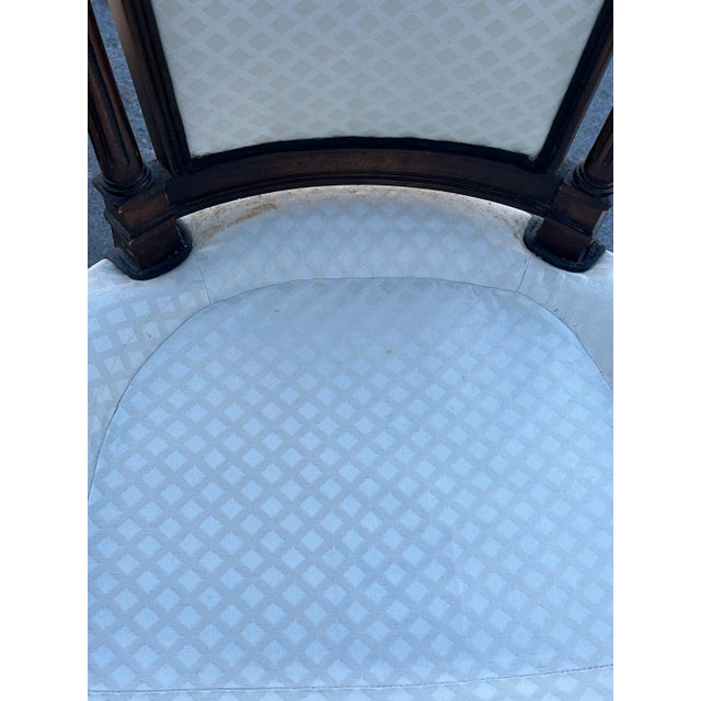 Vintage French Provincial Arm Side Chair For Sale - Image 10 of 10