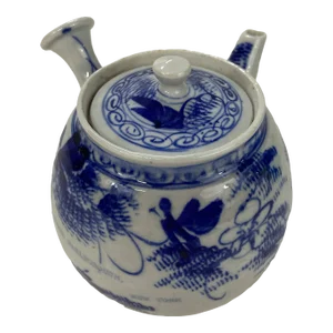 Antique Blue and White Chinese Porcelain Pot