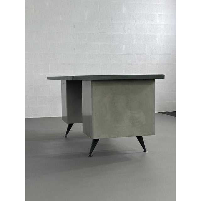 Black Vintage Metal Desk by Behin Edition, 1950s For Sale - Image 8 of 10