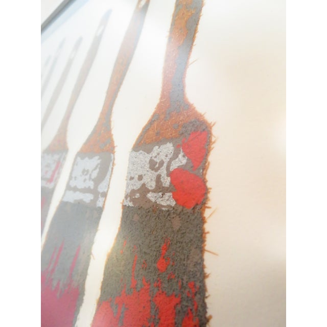Arman Fernandez ~ Paintbrush Strokes ~ 1996 Atlanta Olympics ~ Materic Lithograph Signed Art For Sale - Image 9 of 18