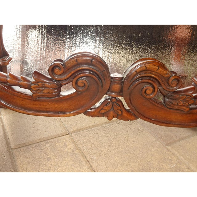 Bench for Theodore Alexander, William's Window Seat, Ornate Base W Leather Cover For Sale - Image 14 of 15
