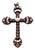 19.2k Gold Cross Pendant with Paw and Diamonds For Sale