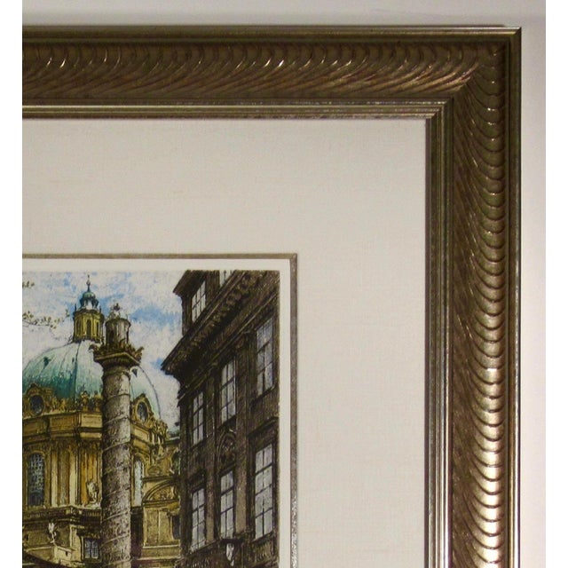 Robert Kasimir Saint Charles'S Church (Wien Kariskirche) C.1970 Original Print For Sale In San Francisco - Image 6 of 7