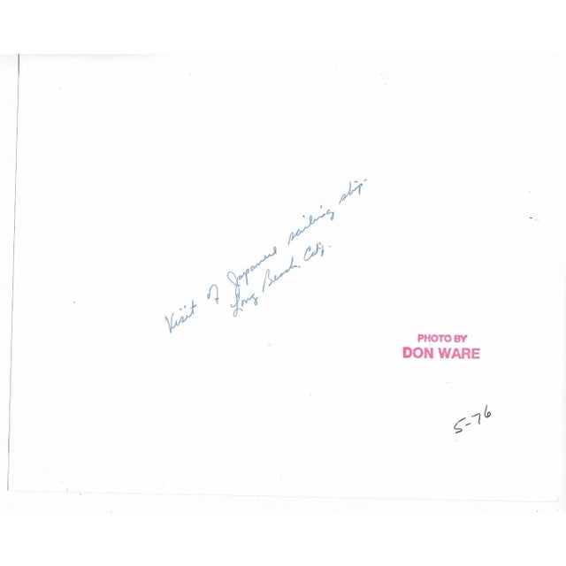 1976 black and white photograph by Los Angeles photographer Don Ware of Japanese sailors on a sailing shipped docked in...