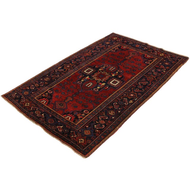 Tribal Antique Nomadic, hand knotted rug made in Armenia in early 1900s, with all vegetable dyes and 100% wool is a great...