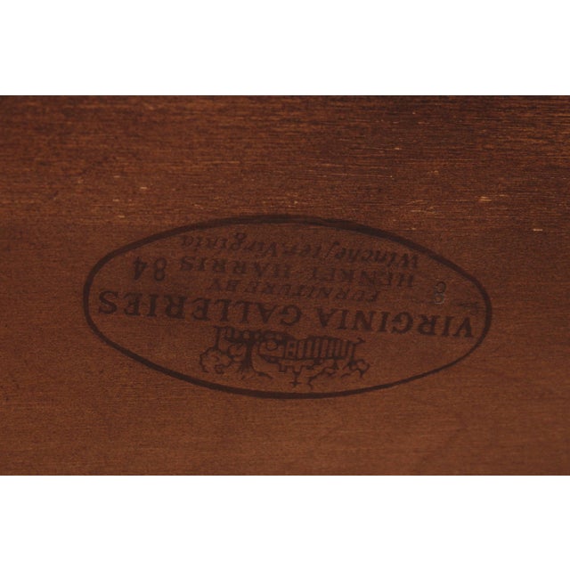 Henkel Harris Vintage Cherry Scroll Arm Open Armchair For Sale - Image 15 of 15