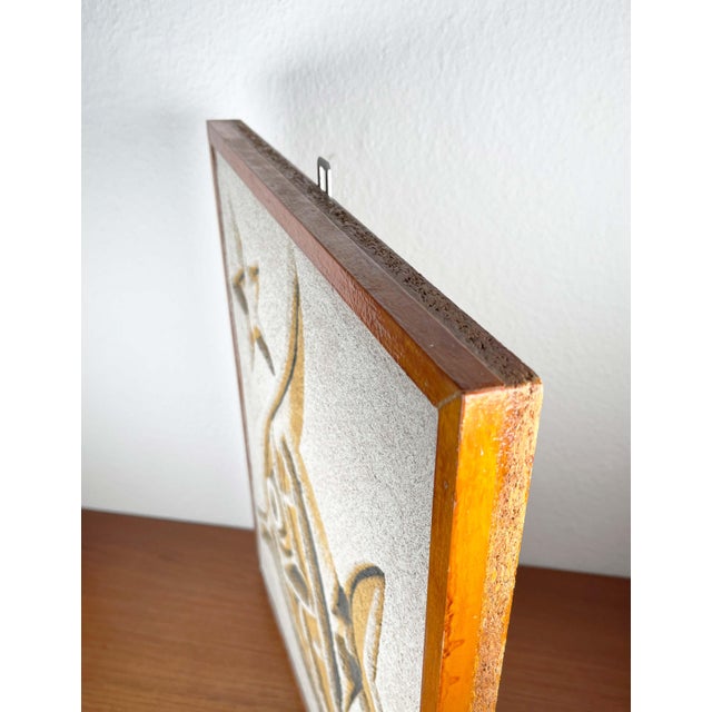 Mid-Century Modern Hand Carved Stone Wall Relief with Fish Design, 1960s For Sale - Image 13 of 18