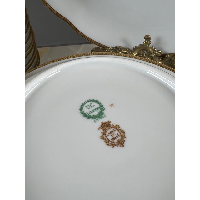 Porcelain Dinner Service from Limoges, 20th Century, Set of 45 For Sale - Image 4 of 13