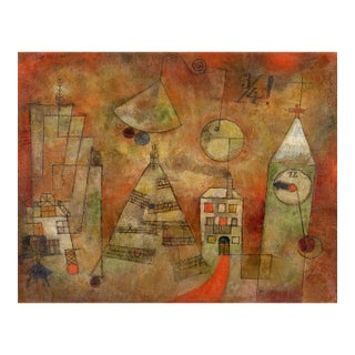 Paul Klee Fateful Hour at Quarter Past LTD Edition Giclee For Sale