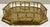 Brass Vintage Brass Faux Bamboo Rail Gallery Tray For Sale - Image 8 of 10