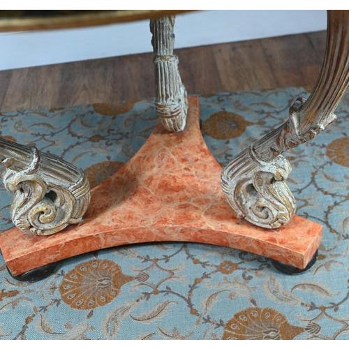 Italian Neo-Classical Centre Table with Scagliola Top For Sale - Image 4 of 15