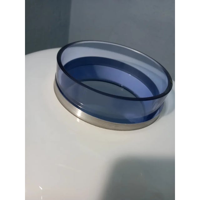 Blue Brings Floral Model LT226 Table Lamp by Carlo Nason for Mazzega, 1960s For Sale - Image 11 of 12