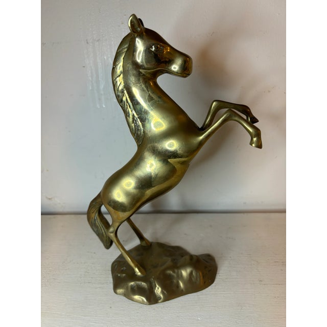 English Brass Horse For Sale - Image 4 of 6
