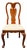 Universal Furniture Cherry Traditional Queen Anne Style Dining Side Chair For Sale