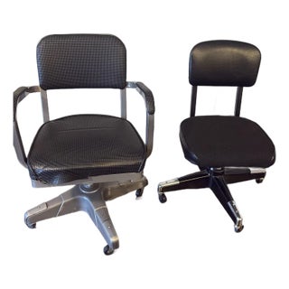 2 Vintage Tanker Chairs For Sale