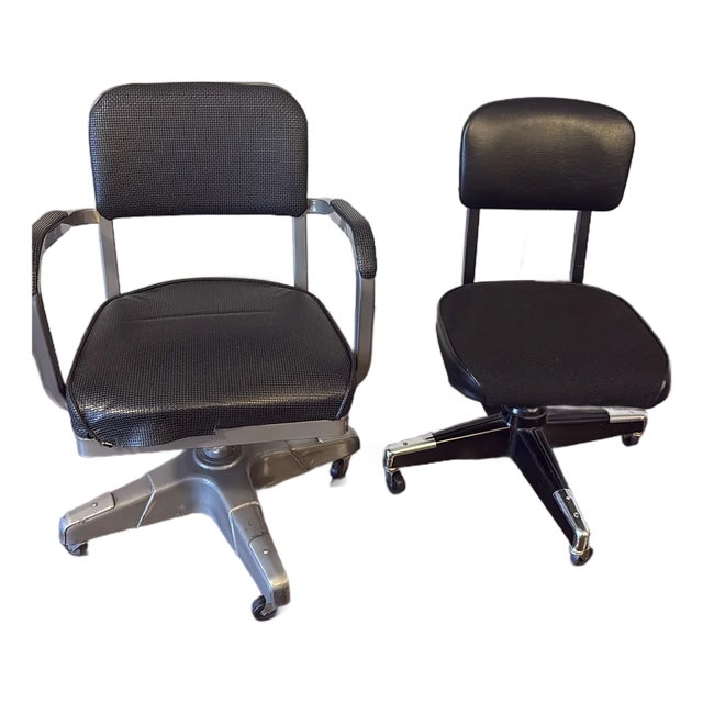 2 Vintage Tanker Chairs For Sale