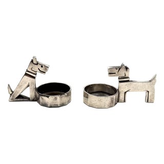 Art Deco Silver-Plated Ric and Mac Salt and Pepper by Edouard Marcel Sandoz for Gallia Christofle, France, 1930s, Set of 2 For Sale