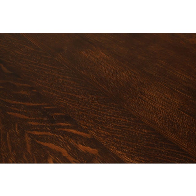 Early Gustav Stickley Mission Oak 26 Inch Round Table #439 For Sale - Image 11 of 18