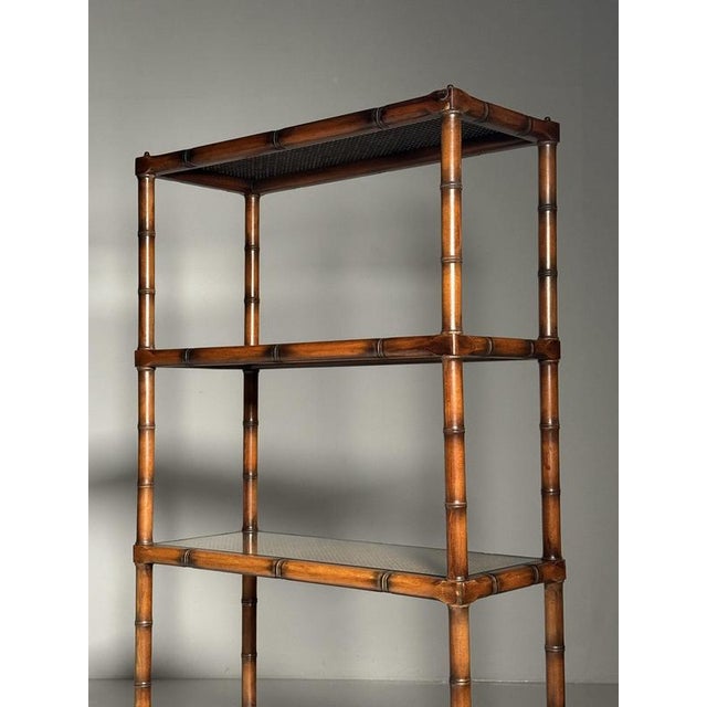 Faux Bamboo Bookcase, 1980s For Sale - Image 16 of 18