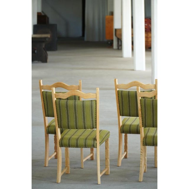 Mid-Century Modern Danish Oak Dining Chairs by Henning Kjærnulf, 1960s, Set of 8 For Sale - Image 13 of 18