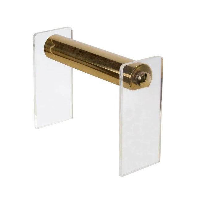 Desk Lamp by Laurel in Brass and Lucite For Sale - Image 6 of 6