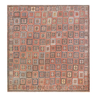 19th Century Caucasian Verneh Flat-Weave Carpet For Sale