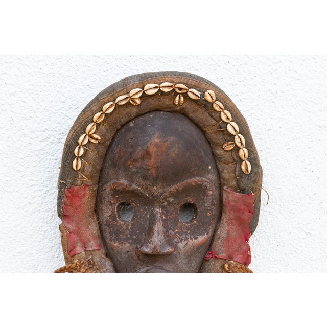 Original Ceremonial African Cowrie Mask For Sale - Image 4 of 6