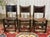 Antique English Chairs in Oak and Leather, 1800s, Set of 6 For Sale - Image 6 of 18