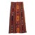 1970s Turkish Ethnic Design Striped Orange Small Kilim Rug For Sale