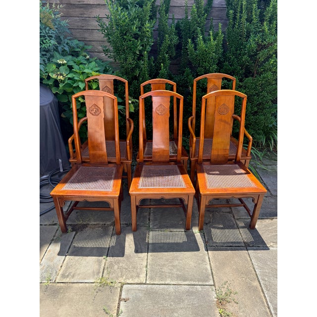 Set of 6 Vintage Henredon Chinese Chippendale Chairs For Sale - Image 15 of 16