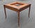 Mid 20th Century Ethan Allen Hollywood Regency Inlaid Leather Game Table With Cane-Cut Legs For Sale - Image 11 of 14