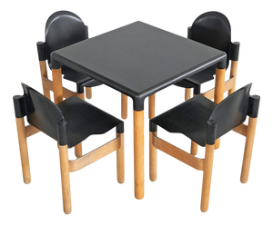 Flex 2000 Chairs and Table by Gerd Lange for Thonet, 1973, Set of 5
