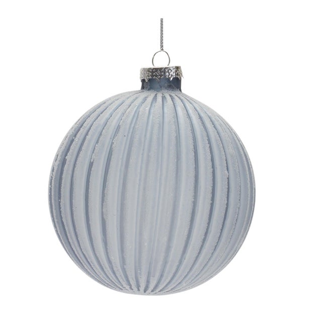 Add a touch of winter magic to your holiday season with this beautiful set of Frosted Glass Ball Ornaments. Crafted from...