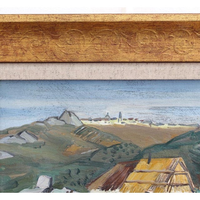 Yves Brayer, Sicilian Farmhouse, 1950s, Oil on Canvas For Sale - Image 4 of 16