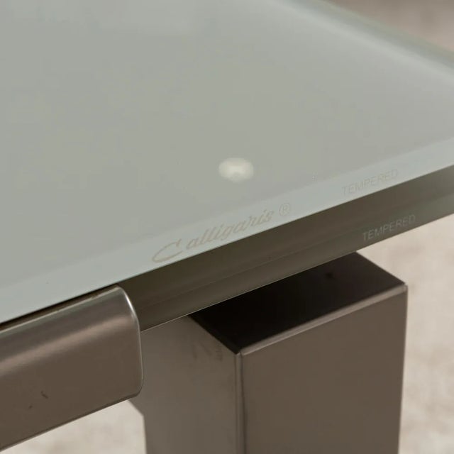 Extendable Dining Table in Glass from Calligaris For Sale - Image 6 of 12