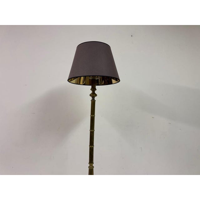 Early 20th Century Brass Floor Lamp, 1890s For Sale - Image 3 of 10