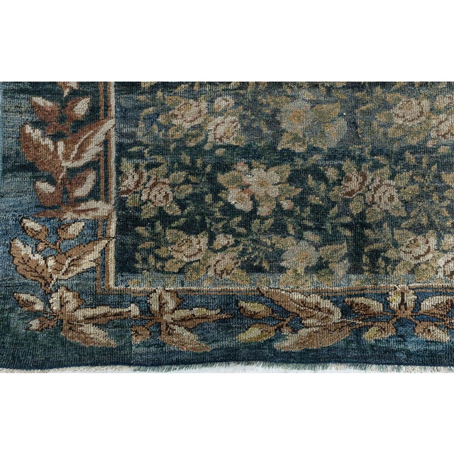 Doris Leslie Blau Antique Turkish Allover Floral Warm Tan Rug - c. 1920 For Sale - Image 10 of 10