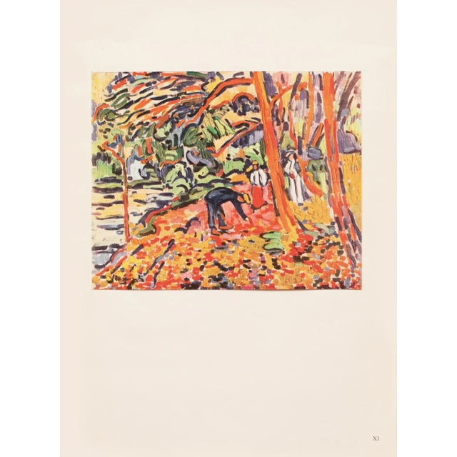 Scarlet 1943 After Maurice Vlaminck "Landscape With Dead Wood", First Edition Offset Lithograph For Sale - Image 8 of 8