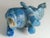Hand-Carved Miniature Elephant of Naturally Occurring Blue and Brown Sodalite Stone For Sale - Image 9 of 12
