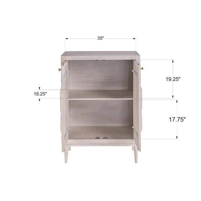 Nayven Tall Cabinet With Sleeping Fox Design by Loomlan For Sale - Image 11 of 11