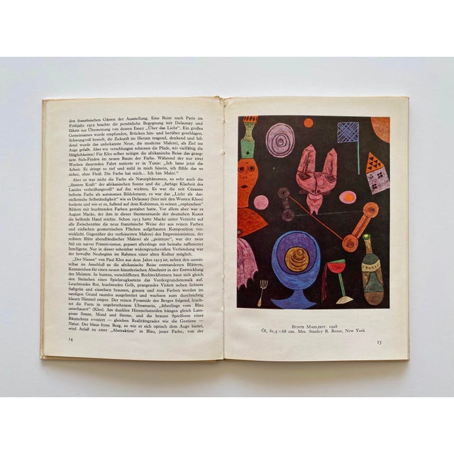 Paper Paul Klee Vintage 1955 First Edition Lithograph Print Hardcover Mid Century Modernist Art Book For Sale - Image 7 of 18