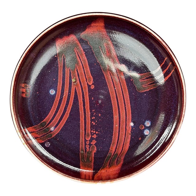 Gail Russel Ceramic Serving Charger Dish For Sale