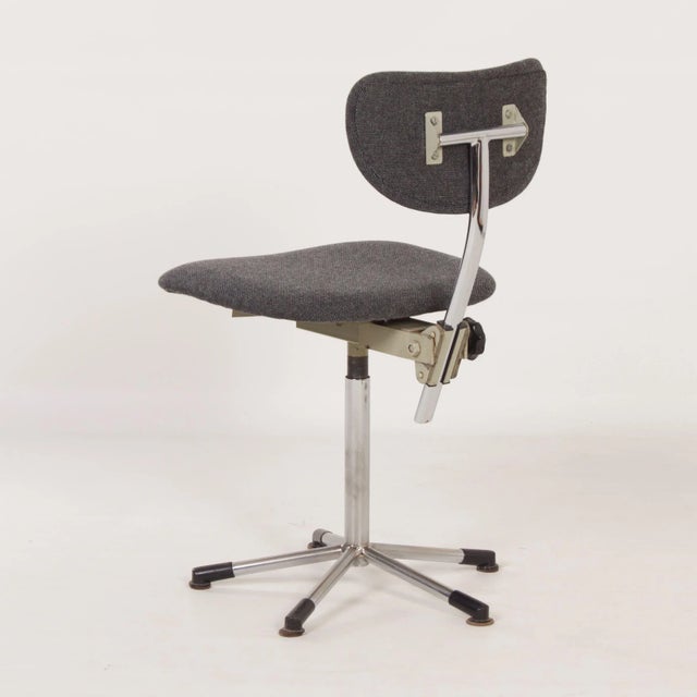 Vintage Grey Desk Chair, 1960s For Sale - Image 6 of 12