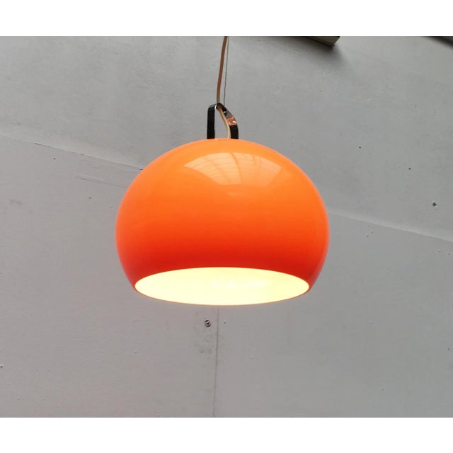 Mid-Century Space Age Italian Zurigo Pendant Lamp by Luigi Massoni for Guzzini For Sale - Image 11 of 18
