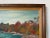 Wood 70's Mrs. c.a. Kercher Dayton, Ohio Vintage Autumn River Landscape Painting, Framed For Sale - Image 7 of 12