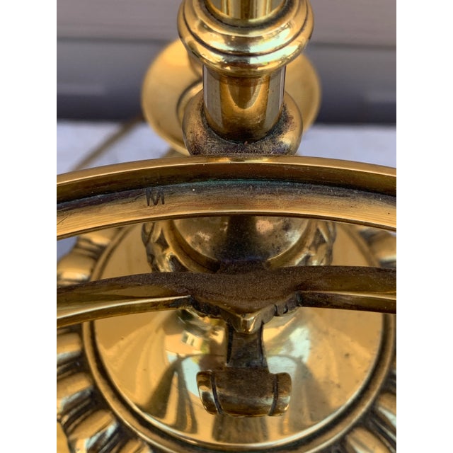 19th Century German Solid Brass Wild & Wessel Desk Lamp For Sale - Image 15 of 17