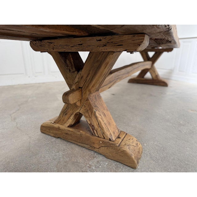 Monastery-Style Oak Table, 1950s For Sale - Image 6 of 12