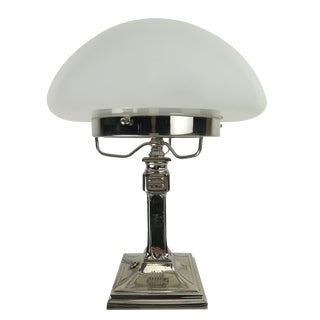 Vintage Chrome-Plated Womens Lamp, 1930s For Sale