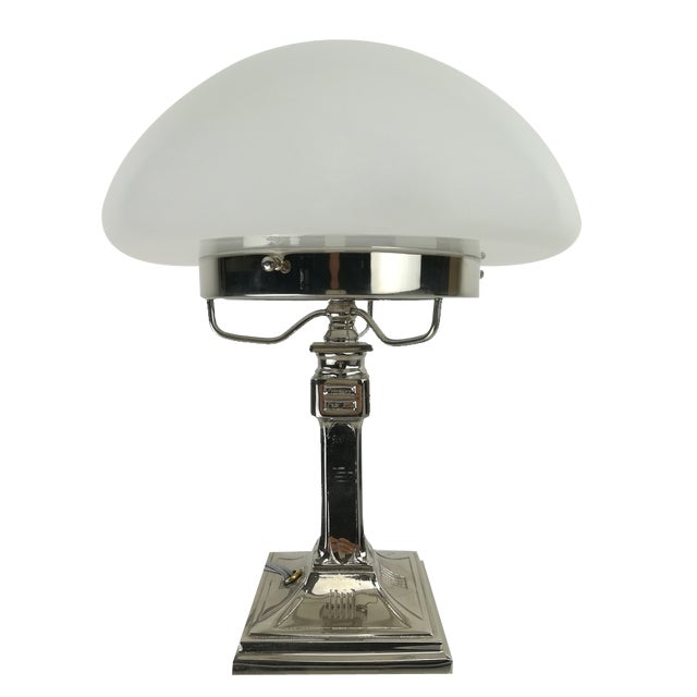 Vintage Chrome-Plated Womens Lamp, 1930s For Sale