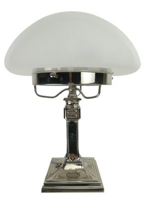 Vintage Chrome-Plated Womens Lamp, 1930s